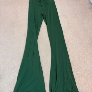 Aerie Green Flare Leggings